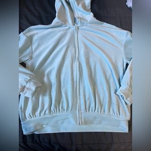 Sky Blue Crop Top Jacket